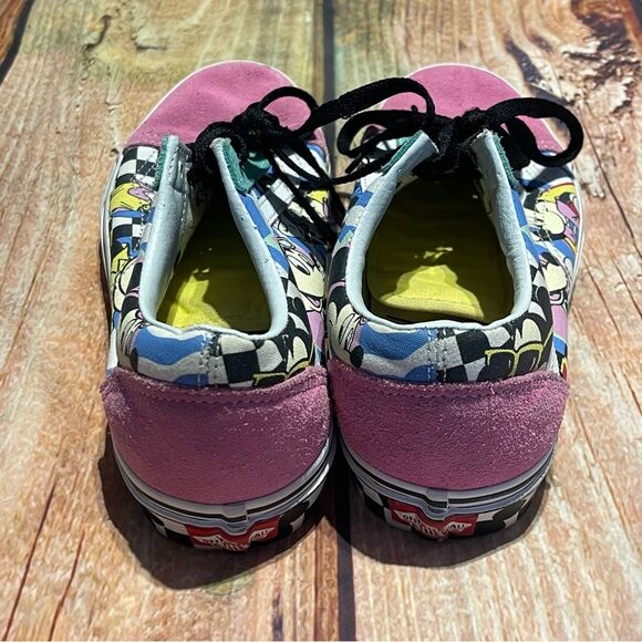 Vans Old Skool Disney Mickey Mouse Size 6.5 men's Size 8 women's Preowned - Picture 4 of 7